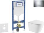 Geberit Duofix - Előfali szerelőkészlet, Nefia WC és softclose ülőke, Sigma20 vezérlőgomb, króm SANI11CA1162 (SANI11CA1162)
