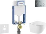 Geberit Kombifix - Előfali szerelő készlet, Oudee WC és softclose ülőke, Sigma01 vezérlőgomb, fényes króm SANI15CA1144 (SANI15CA1144)