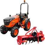 ACE Tractor ACE VEER 3000 4WD motor Mitsubishi 25 CP diesel rezervor 25 L 9+3 viteze tractiune 4x4 servo directie anvelope profil agricol 6.00-12" & 8.3x20" + Freza de pamant TANGO (VEER+TANGO) - agromoto
