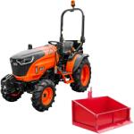 ACE Tractor ACE VEER 3000 4WD motor Mitsubishi 25 CP diesel rezervor 25 L 9+3 viteze tractiune 4x4 servo directie anvelope profil agricol 6.00-12" & 8.3x20" + Bena transport basculabila BEN (VEER+BEN) - a