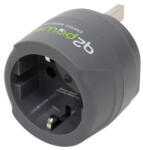 Q2power 1.200100-TH "Europe to UK" utazóadapter, 7A (1.200100-TH)
