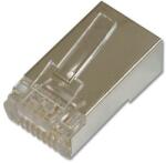ASSMANN - Cat. 5e árnyékolt 8P8C RJ45 Pass through átmenő moduláris dugó 100db/csomag - A-MO 8/8 SRS (A-MO 8/8 SRS)