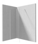 Deante PRIZMA Zuhanyfal, walk-in, fehér 100 (KTJ A30P)