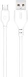 XO Cablu de date XO Design NB103, USB-A - microUSB, 18W, 1m (Alb)