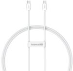 Baseus Cablu de date Baseus Superior, Fast Charging, USB Type-C la USB Type-C 30W, 1m, Alb