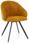 SIGNAL MEBLE Capri Vardo Forgó Étkezőszék Curry Szövet Fekete Vázzal