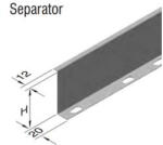 EAE UKF válaszfal kábeltálcához 60mm (T3008455)