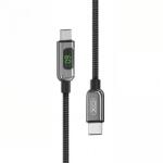 XO Cablu de date XO Design NB-Q203B Display, 60W, 1m (Negru)