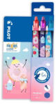 Pilot Set rollere cu cerneala albastra Pilot Frixion Clicker Fancy, 0.7 mm, Roz - Bleu - Violet (PWLT458821)