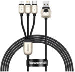 Baseus YEAR OF THE TIGER adatkábel 3in1 - USB - Type-C/lightning/microUSB, 3.5A, 120cm (CASX010001) fekete