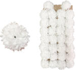 DekorPlaza Élethű Selyem Krizantém Fej Fehér 30db/tálca 7cm TAL4