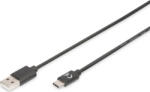ASSMANN Cablu de conectare USB tip C Assmann tip C la A 1m negru 152077 cablu (AK-300154-010-S)