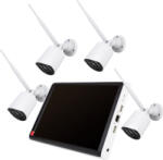 PNI Kit supraveghere video PNI House WiFi663 NVR cu LCD si 4 camere wireless de exterior 3MP P2P IP66 (PNI-WF663-S)