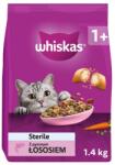 Whiskas Sterile 1, 4 kg teljes értékű száraz eledel felnőtt macskáknak ivartalanítás után, finom lazaccal