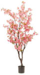 DekorPlaza Élethű Cseresznyevirág Fa 175 Cm - Rózsaszín, Cserépben 432140_