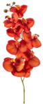 DekorPlaza Élethű Phalaenopsis Orchidea Virágág - Narancs/piros, 95 Cm 434780