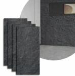  HOZRO 3D falpanelek, Kőfajta belső dekorációhoz, Realisztikus kőutánzat, Modern, elegáns és kifinomult dizájn nappaliba, hálószobába vagy kereskedelmi helyiségekbe, V0601-16 modell