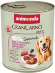 Animonda GranCarno 24x800g animonda GranCarno Adult Single Protein Superfoods marha + cékla nedves kutyatáp