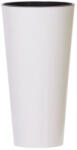 Prosperplast Műanyag virágcserép, Prosperplast Tubus Slim Shine, fehér, átmérő: 40 cm, magasság: 76, 2 cm, betéttel, 64 l, kerek (TC255575)