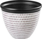 Strend Pro Műanyag virágcserép, Strend Pro Garden Marble, barna, átmérő: 37 cm, magasság: 30 cm, márványhatású, 19, 5 l, kerek (TC256963)