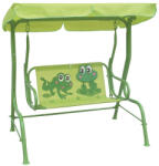 Strend Pro LEQ SANDIA Mono 2 személyes gyermek hintaágy - béka, 115x75x110cm (TC802418)