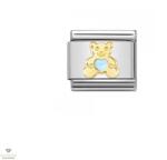 NOMINATION "Maci kék szívvel" charm - 030272-65