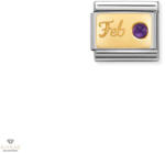 NOMINATION "Születéskő Február" charm - 030519-02