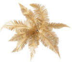 DekorPlaza Arany Pálmalevél Bokor 40 Cm - 9 Leveles Dekoráció 434747