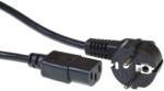 ACT Powercord mains connector Schuko CEE 7/7 male (angled) - C13 IEC 60320 2, 5m Black AK5010 (AK5010)