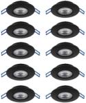 EGLO 300192 - 10 darabos LED süllyesztett lámpa szett GEDREZ LED/4, 9W/230V átm. 9 cm fekete 300192 (EG300192)
