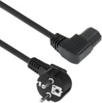 ACT Powercord mains connector Schuko CEE 7/7 male (angled) - C15 (angled left) IEC 60320 1, 5m Black AK5347 (AK5347)