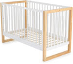 Cangaroo Sierra fa babaágy rácsos 60*120cm FEHÉR/NATUR