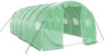 vidaXL Zöld acélvázas melegház 18 m2 6 x 3 x 2 m (3188040) (3188040)