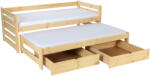  VERONIKA 7 gyerekágy 90x200 vendégággyal - natúr (FA3759)