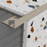  Alumínium szögletes élvédő profil (10 mm) kőhatású homok- 270 cm (451202743)