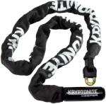 Kryptonite Keeper 712 integrált kulcsos láncos lakat, 120 cm x 7 mm, fekete