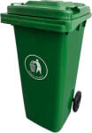  Hulladéktároló 120L zöld (LKU-120Z) - watermarkt
