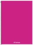 Fortuna Spirálfüzet kockás FORTUNA Monocolor A/4 70 lapos magenta (01.08675) - tonerpiac