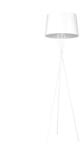 Kaja Lighting Lampadar Remi, 1xE27, H174cm, D45cm, metal, textil alb (K-4363)