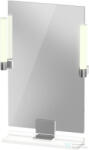 Duravit SIVIDA 45x65 cm-es tükör LED világítással, polc nélkül, króm tartóval, fényes fehér SV7420010220000 (SV7420010220000)