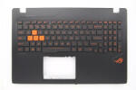 ASUS ROG Strix GL553VW series 90NB0DC1-R30010 amerikai angol (US) kiosztású billentyűzettel palmrest/topcase gépház felső burkolat fekete (CAS080500PRUS)