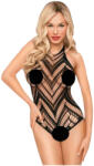 Penthouse Go Hotter - nyakpántos, lyukacsos body (fekete) - shop