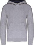 Kariban K453 / Gyerek pulóver kontrasztos kapucnival - oxford szürke/sötétkék 146-152 (20K453k64w3)