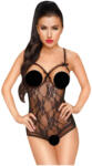 Penthouse Turned on - nyitott csipke body (fekete) - sexshopcenter - 5 199 Ft