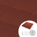  ReFlex Playzone50 esésvédő gumilap - 5x100x100 cm vörös