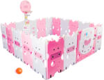 AGA Gyerek műanyag járóka 223x192x64 cm Rózsaszín (DS4106-PI)