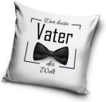  Der beste Vater Bow Tie párnahuzat 40x40 cm