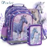 DERFORM Lovas anatómiai iskolatáska hátizsák SZETT - Violet (PL15BKO25/SZETT)