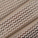 Takoy Dekorációs juta szövet arany cikk-cakk mintás