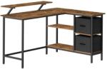 VASAGLE Íróasztal, Vasagle, barna, 135x105x89 cm (LWD098B01-LR)